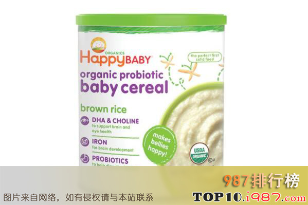 十大婴儿米粉品牌之happybaby禧贝