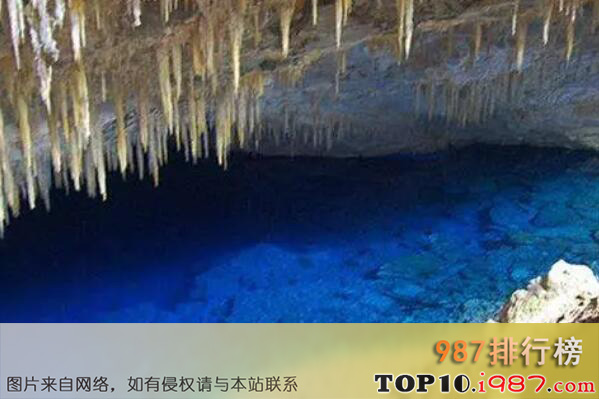 十大世界地质奇迹之蓝湖洞