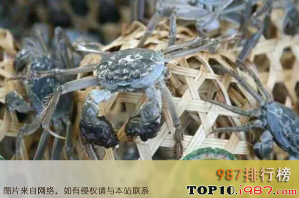 十大天津特产之七里海河蟹