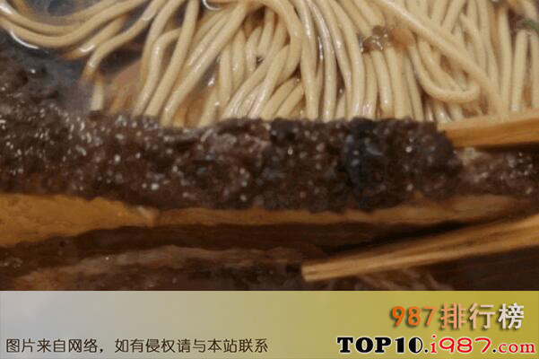 十大最诱人的面条品种之南京大肉面