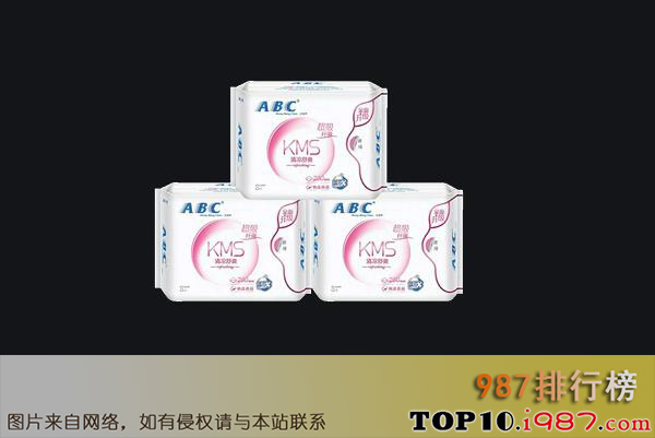 十大卫生巾品牌之abc