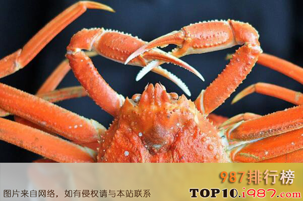 十大世界体型最大的螃蟹品种之雪蟹
