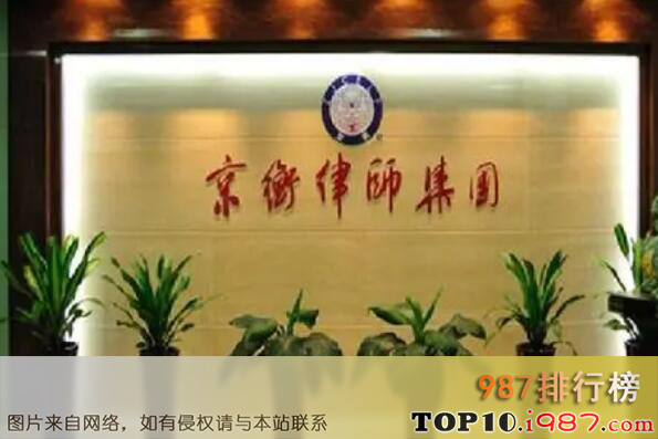 十大杭州最有名的律师事务所之浙江京衡律师事务所