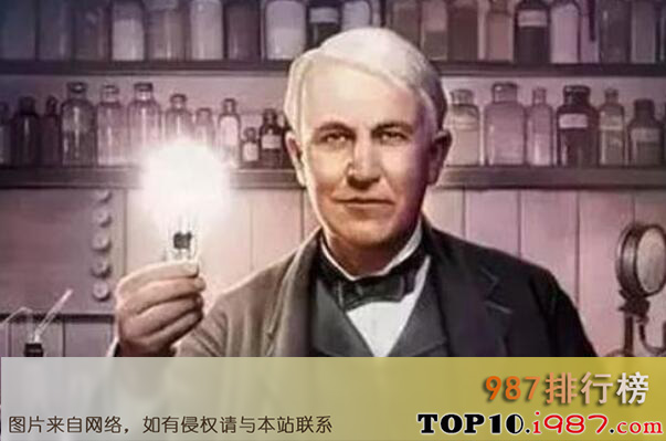 十大有史以来的最佳发明家之托马斯·阿尔瓦·爱迪生
