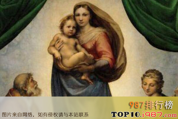 十大基督教著名画作之西斯廷圣母