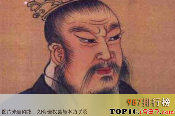 十大汉朝最出名的皇帝之汉高祖：刘邦