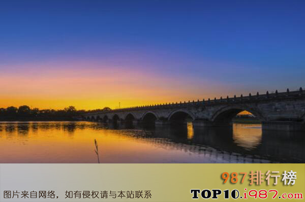 中国最具知名度的十大古桥之卢沟桥