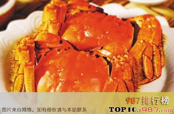 十大最好吃的螃蟹之黄陂湖大闸蟹