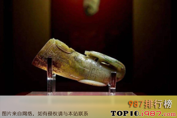 十大禁止出国展览的国宝级玉器之西汉角形玉杯