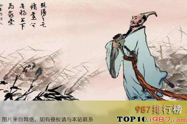 中国古代最厉害的十大著名诗人之屈原