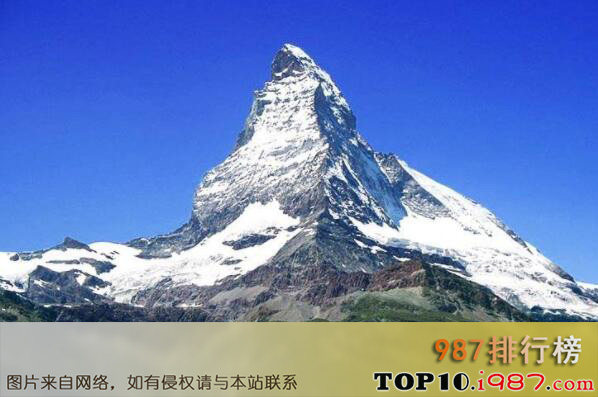 十大世界攀爬难度最高的山峰之马特峰