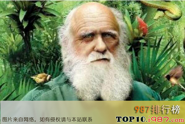 十大最具知名度的世界名人之达尔文