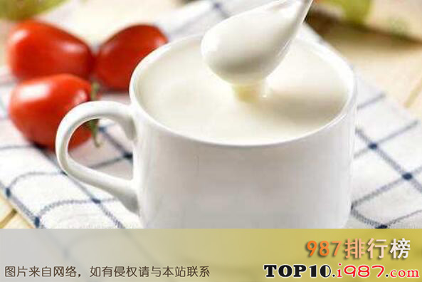 十大提高免疫力的食物排行榜之酸奶