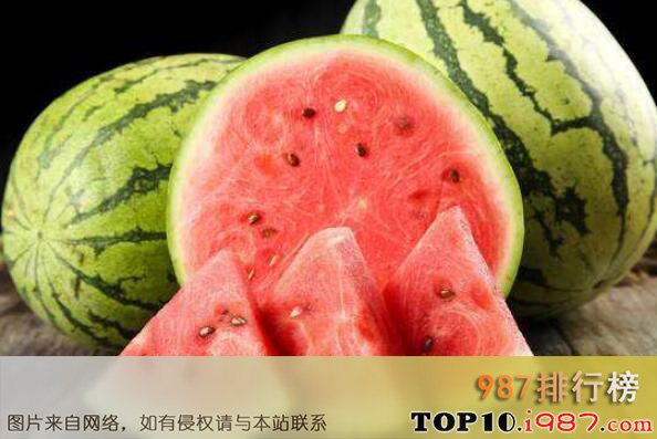 十大最受欢迎的水果之西瓜