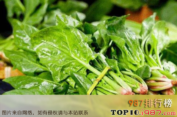 十大最有营养的蔬菜之菠菜