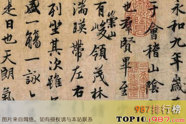 十大故宫博物馆禁止出境展览文物之冯承素摹王羲之《兰亭序》卷