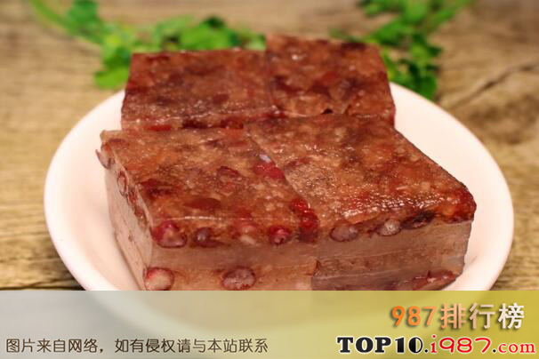 十大中式传统美食之红豆糕