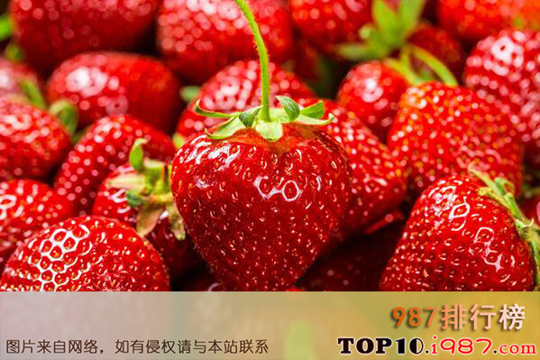 十大最有效防晒的水果之草莓