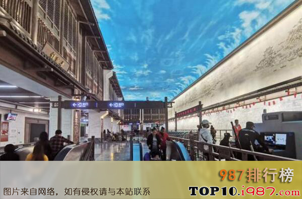 十大武汉最美地铁站之汉正街站