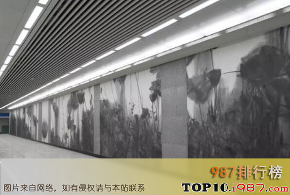 十大武汉最美地铁站之香港路站