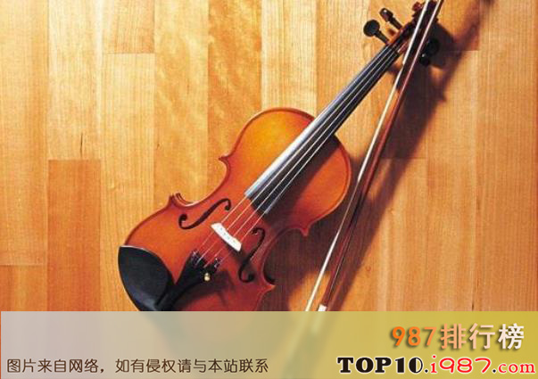 十大最受欢迎乐器上榜之小提琴