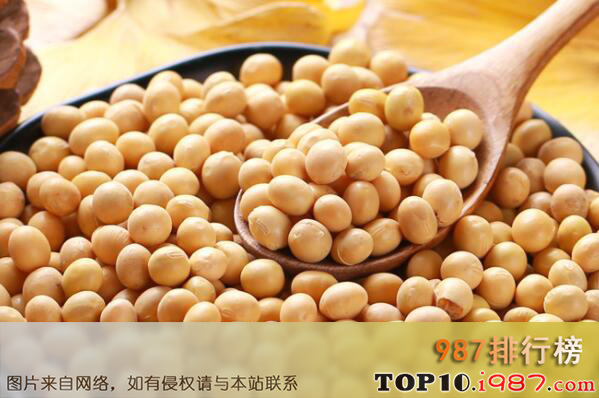 十大纤维含量最高的食物之黄豆