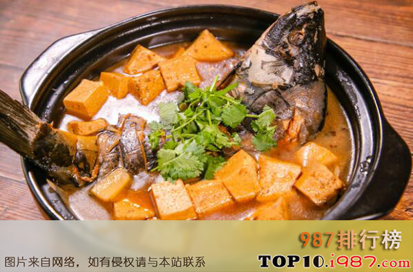 十大晋菜名菜之黄河鲤鱼炖豆腐
