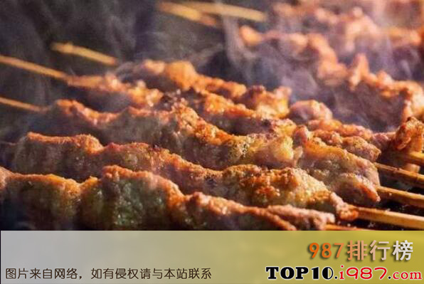 十大新疆特色美食之烤羊肉串