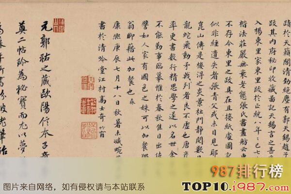 十大古代传世名帖之仲尼梦奠帖