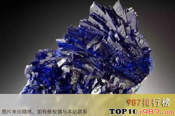 十大最漂亮的宝石品种之蓝铜矿
