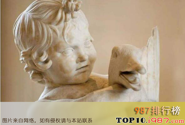 十大世界著名雕塑作品之抱鹅的少年