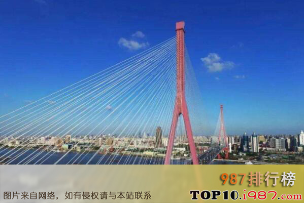 十大上海最著名的现代桥梁之杨浦大桥