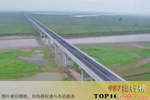 十大最长的铁路桥之渭洛河特大桥