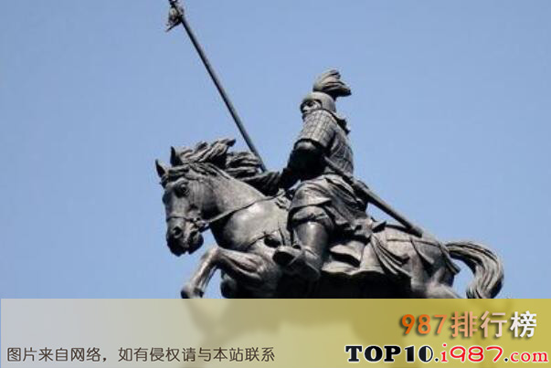 中国历史上最出名的十大将军之霍去病