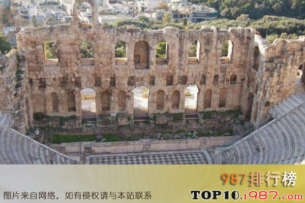 十大世界古希腊建筑代表作之狄奥尼索斯剧场