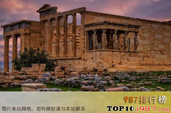 十大世界古希腊建筑代表作之伊瑞克提翁庙
