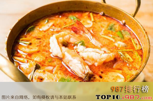 十大世界顶级名菜之泰国冬阴功汤