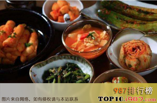 十大世界顶级名菜之韩国泡菜