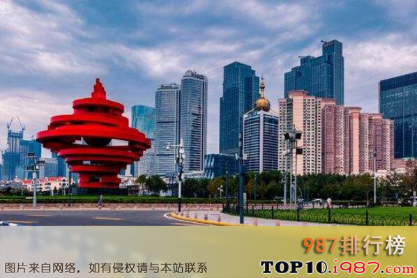 中国十大压力最小城市之青岛