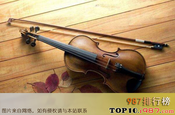 十大最受欢迎的乐器之小提琴
