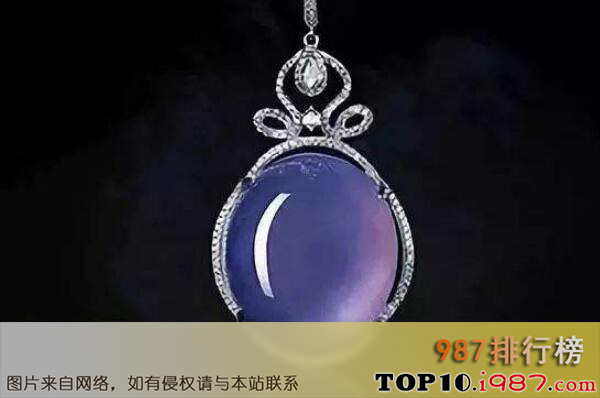 十大最顶级的翡翠品种之紫罗兰翡翠