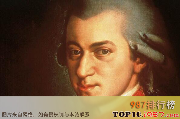 十大世界公认著名音乐家之沃尔夫冈·阿玛多伊斯·莫扎特