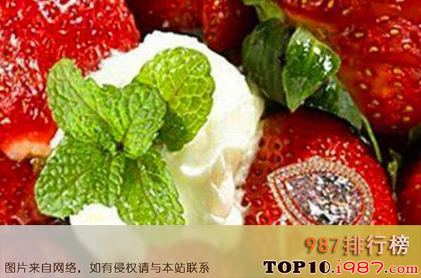十大世界最昂贵的名菜之钻石草莓拼盘
