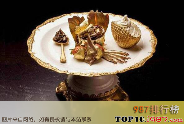 十大世界最昂贵的名菜之金凤凰纸杯蛋糕