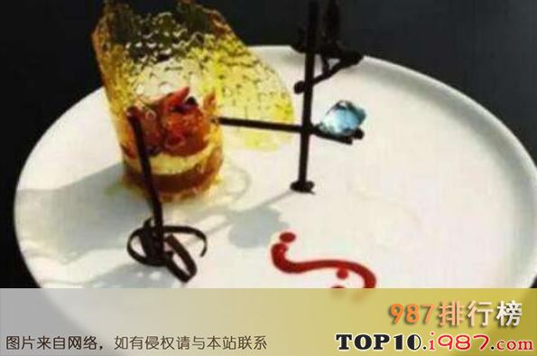 十大世界最昂贵的名菜之堡垒高跷渔夫甜点