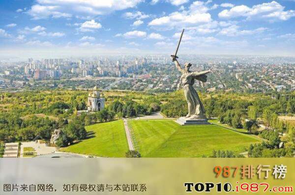十大俄罗斯最著名的雕塑之祖国母亲在召唤