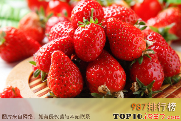 减肥十大低糖水果排行榜之草莓