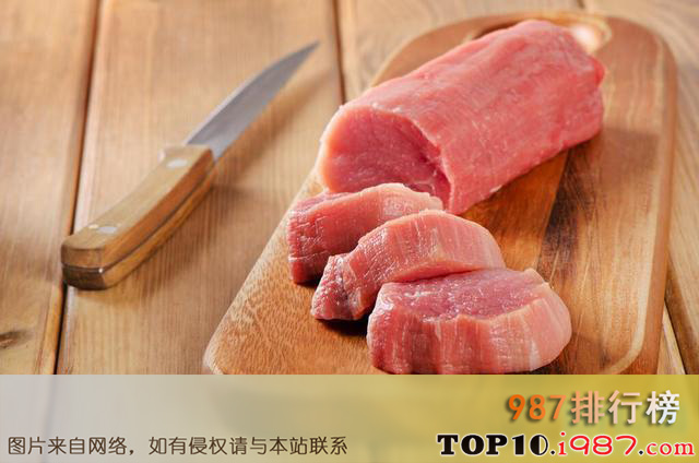 十大最高的高蛋白食物之瘦猪肉