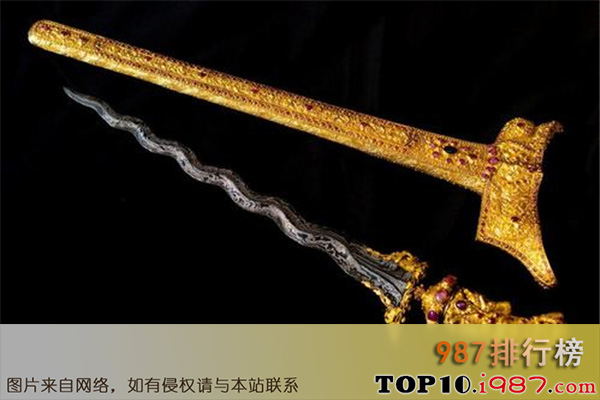 十大世界公认名刀之马来克力士剑