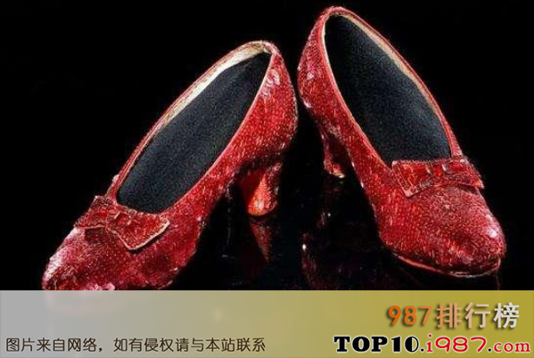 十大世界名贵鞋子榜之红宝石鞋